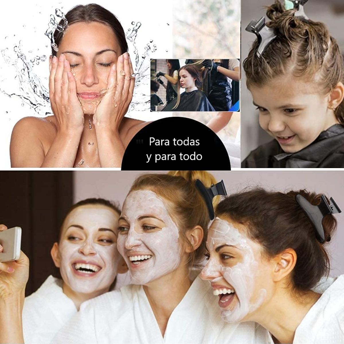 GENERICO - Pinza X 12 Unid Gancho Caimán Gancheta Peluquería-
