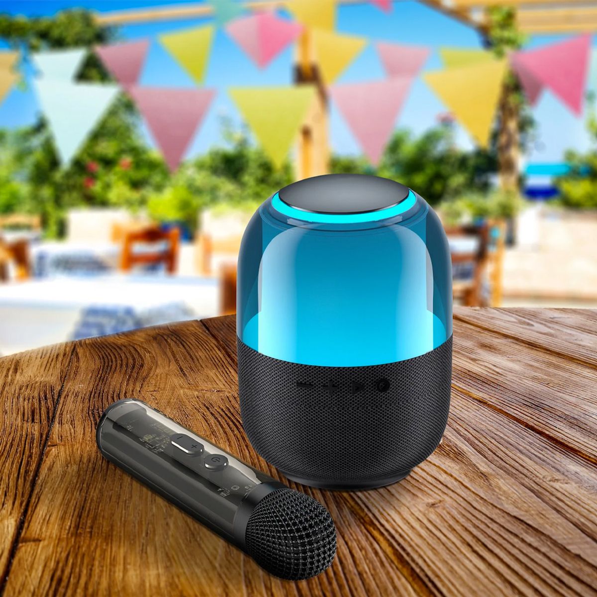 SWAY - Parlante Minioke Led Go Negro