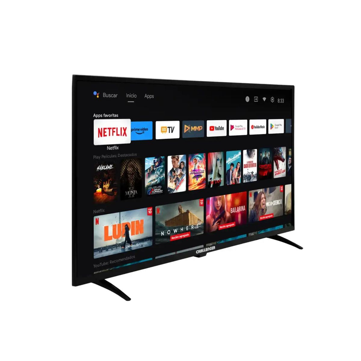 CHALLENGER - Televisor CHALLENGER 32 HD LED Smart TV Android