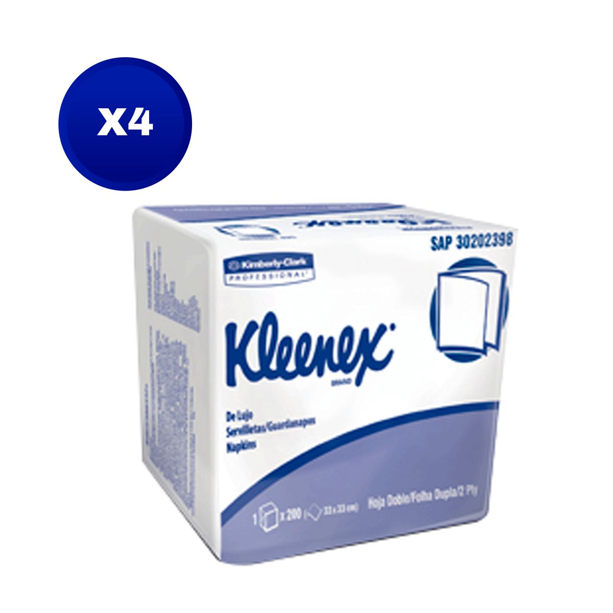 KLEENEX - Servilleta Kleenex de Lujo 1 paquete x 200 servilletas