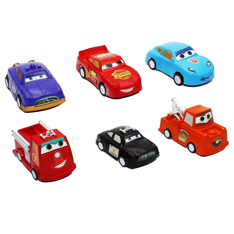 GENERICO - Carros Cars De Impulso Colección Juguete Didactico X 12 Pcs
