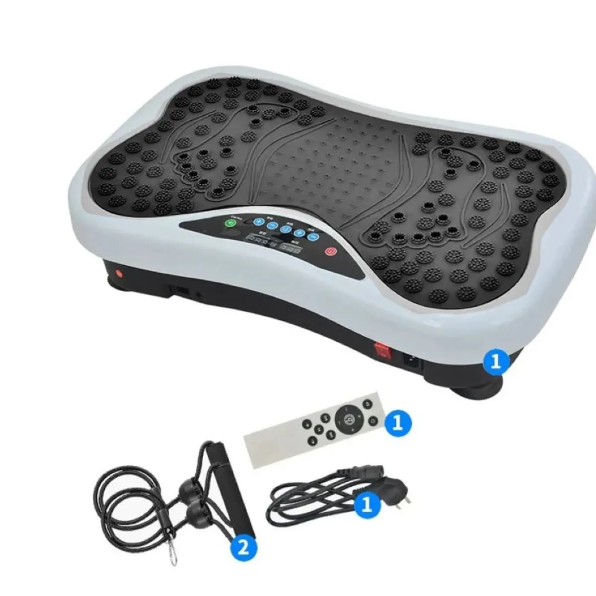 ZHOPI CO - Plataforma Vibratoria Fitness Con Lazos Elasticos