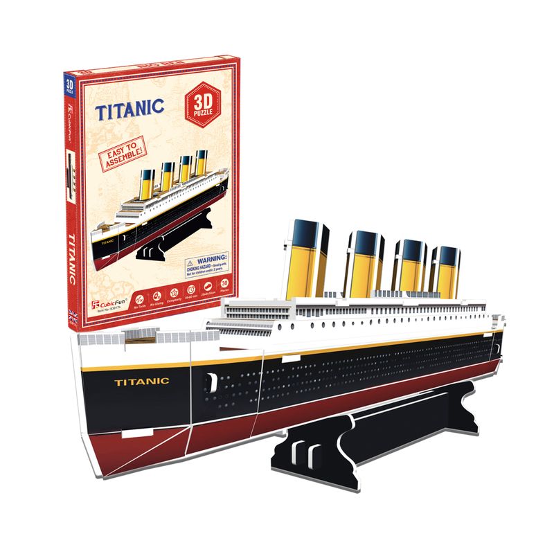 CUBICFUN - Rompecabezas 3D Titanic - 30 Piezas Nivel Inicial Cubic Fun
