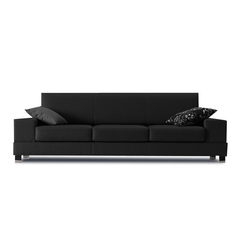 MAGIC CLASS - SOFÁ MODERNO WALKER ECOCUERO NEGRO