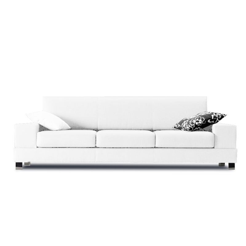 MAGIC CLASS - SOFÁ MODERNO WALKER ECOCUERO BLANCO