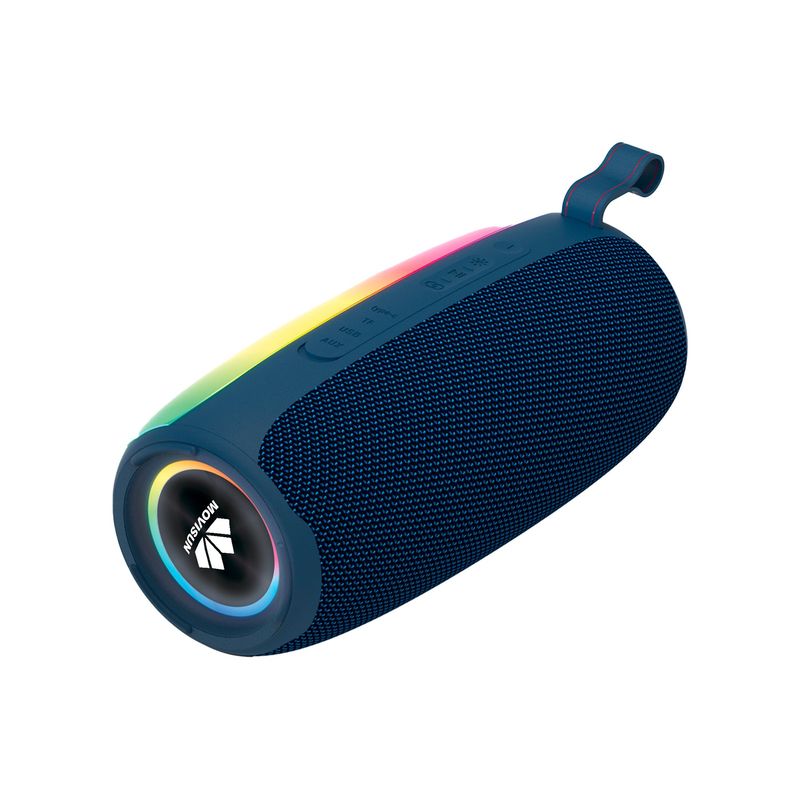 MOVISUN - BAFLE-PARLANTE BLUETOOTH 8 WATTS + 8 WATTS MOVISUN DISCO Azul