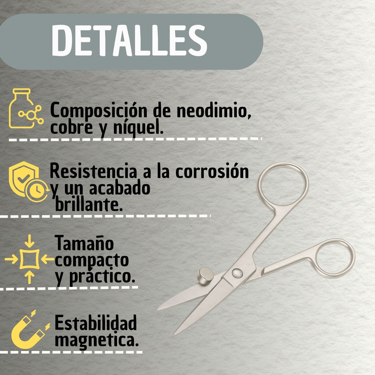 GENERICO - Paquete De Imanes Redondos Neodimio 5x15mm X100 Unidades
