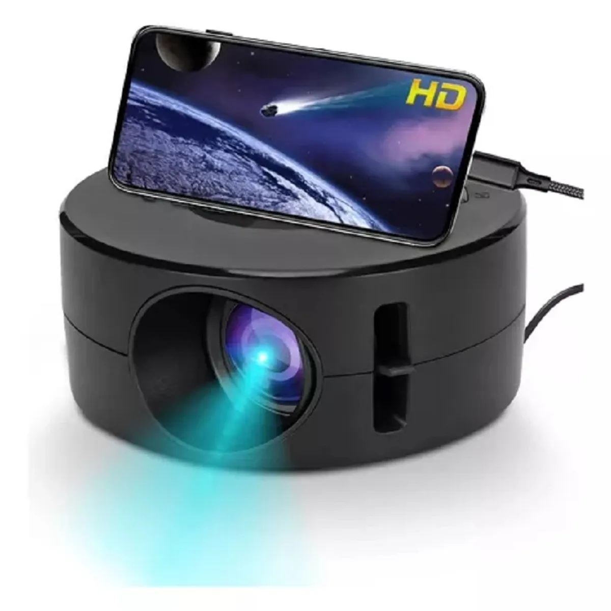 GENERICO - Mini Proyector Video Led Portatil Celular Tablet Cine Casa