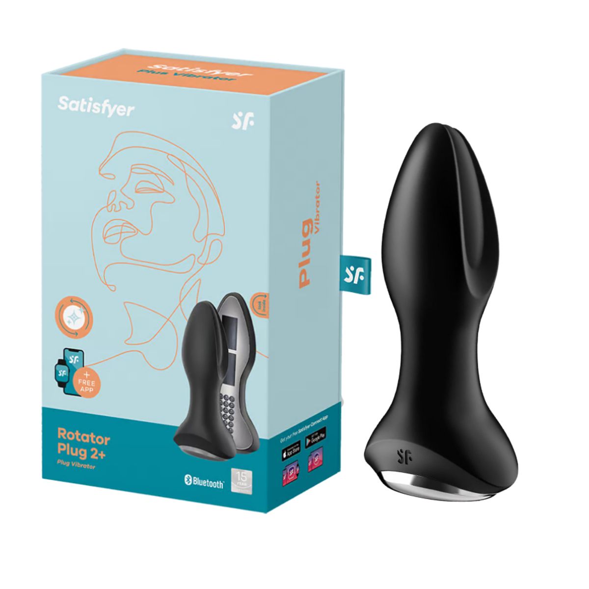 SATISFYER - Plug Anal Vibrador Rotator 2 Satisfyer
