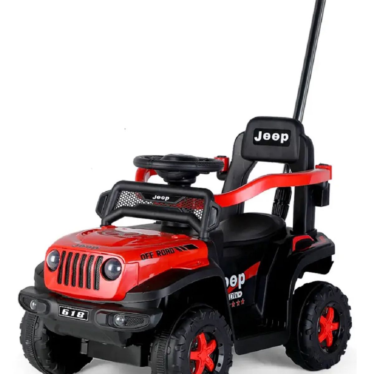 SUNBABY - Carro Montable Bebe Paseador Musical Juguete ROJO 1-5 años