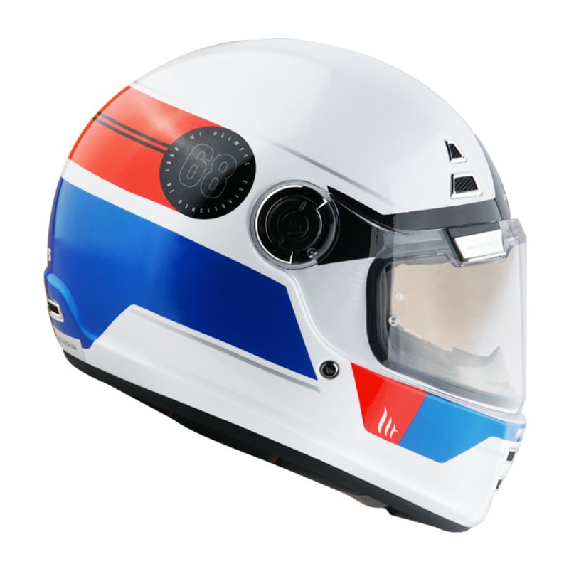 MT HELMETS - CASCO MT JARAMA CERTIFIC ECE2206 GENUINE BLANCO BRILLO TLL L