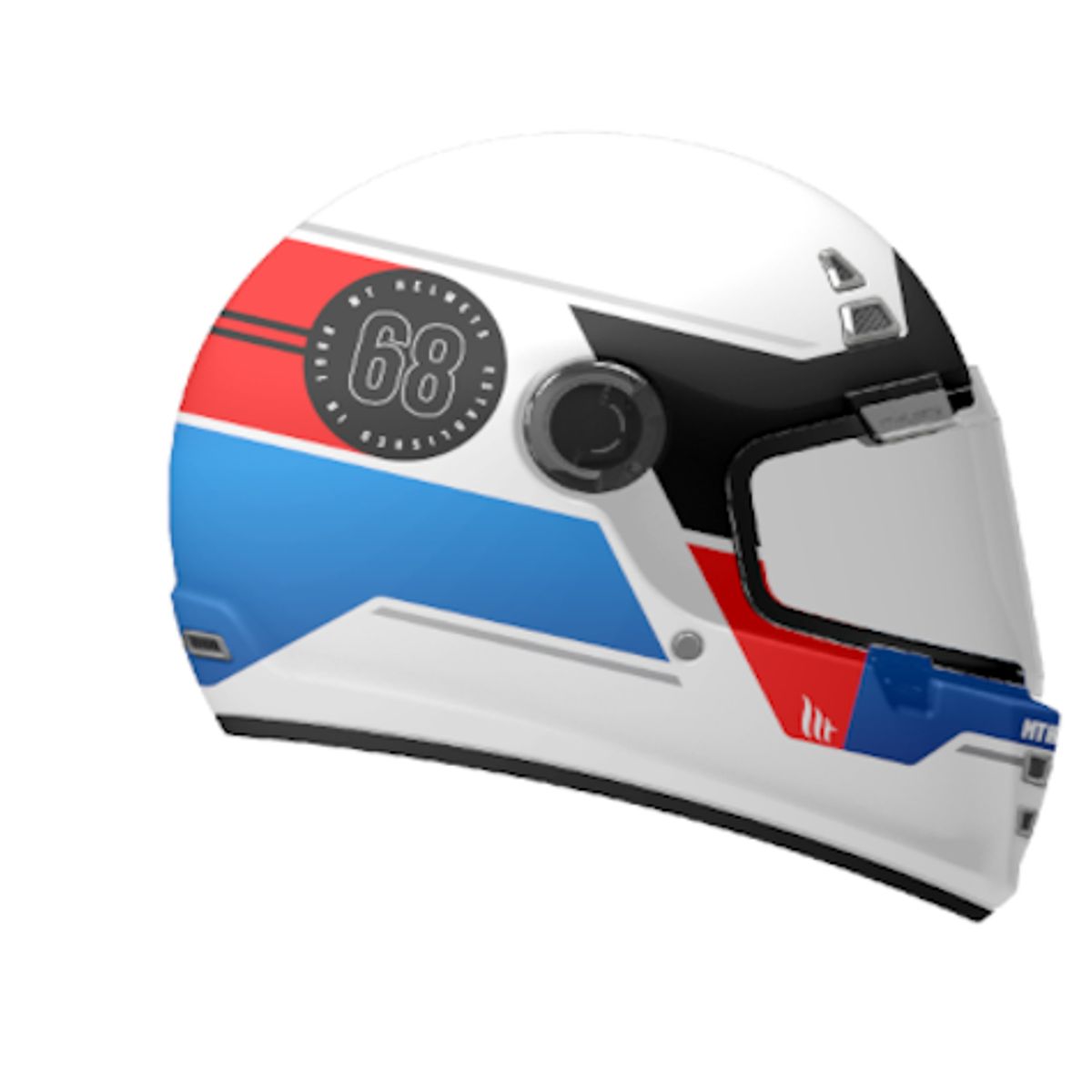 MT HELMETS - CASCO MT JARAMA CERTIFI ECE2206 GENUINE BLANCO BRILLO TLL XL