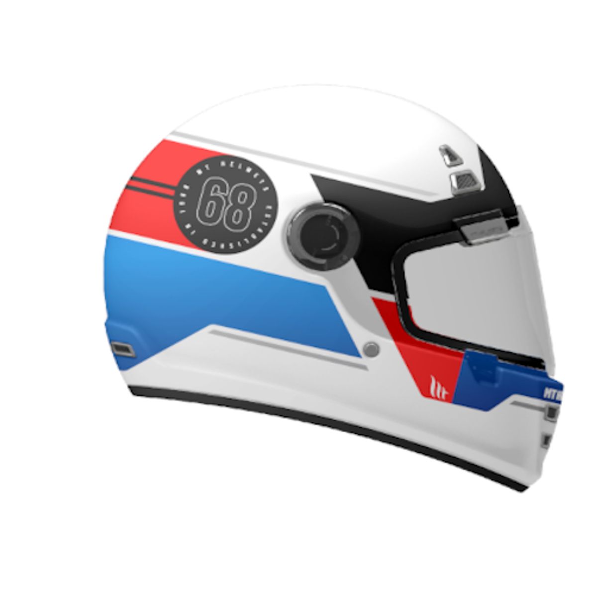 MT HELMETS - CASCO MT JARAMA CERTIFI ECE2206 GENUINE BLANCO BRILLO TLL XL