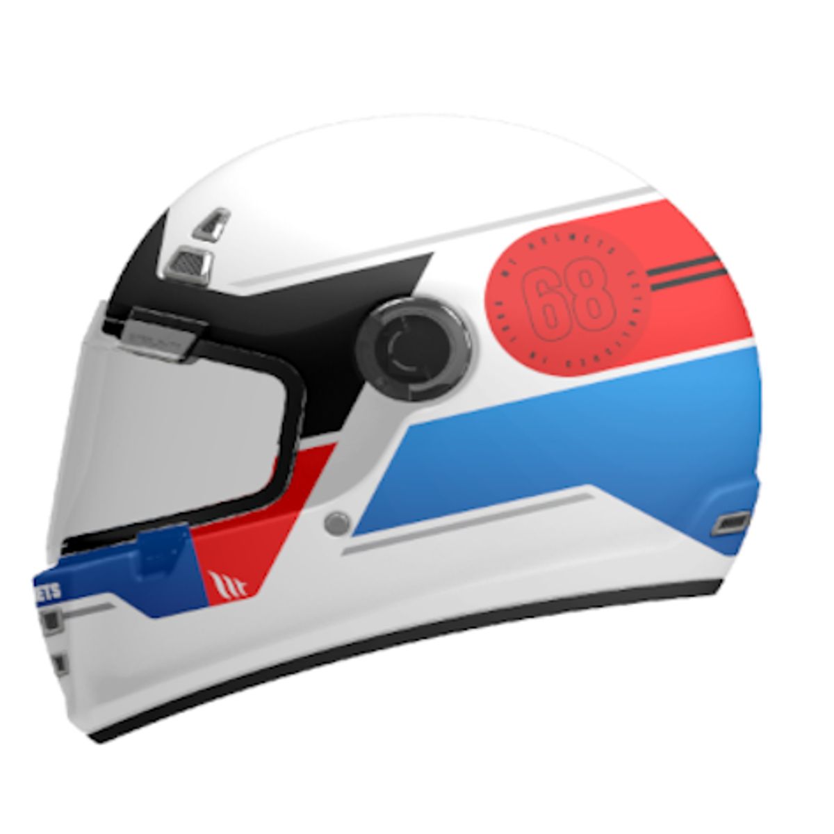 MT HELMETS - CASCO MT JARAMA CERTIFI ECE2206 GENUINE BLANCO BRILLO TLL XL