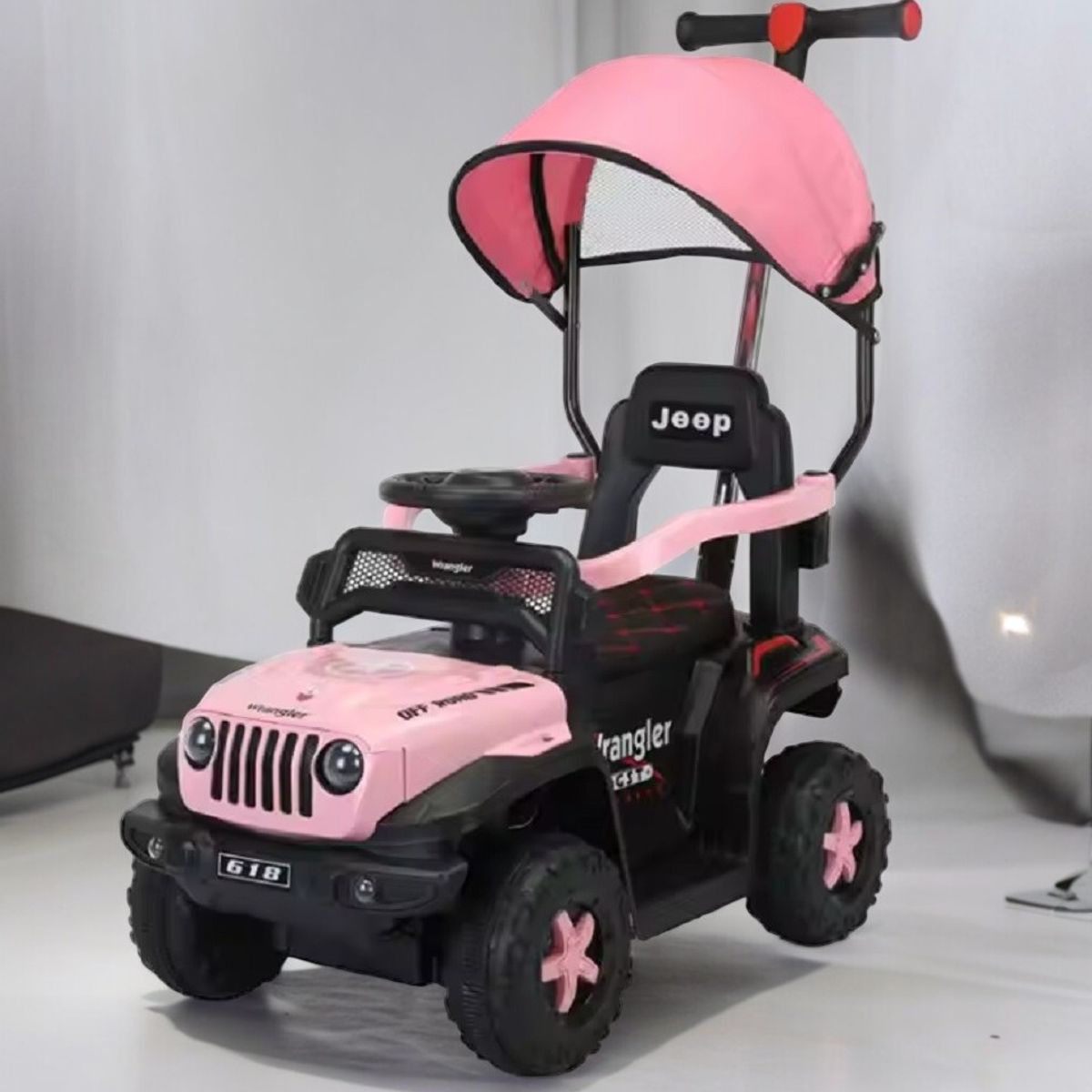 SUNBABY - Carro Montable Bebe Paseador Musical Juguete Jeep 1-5 años
