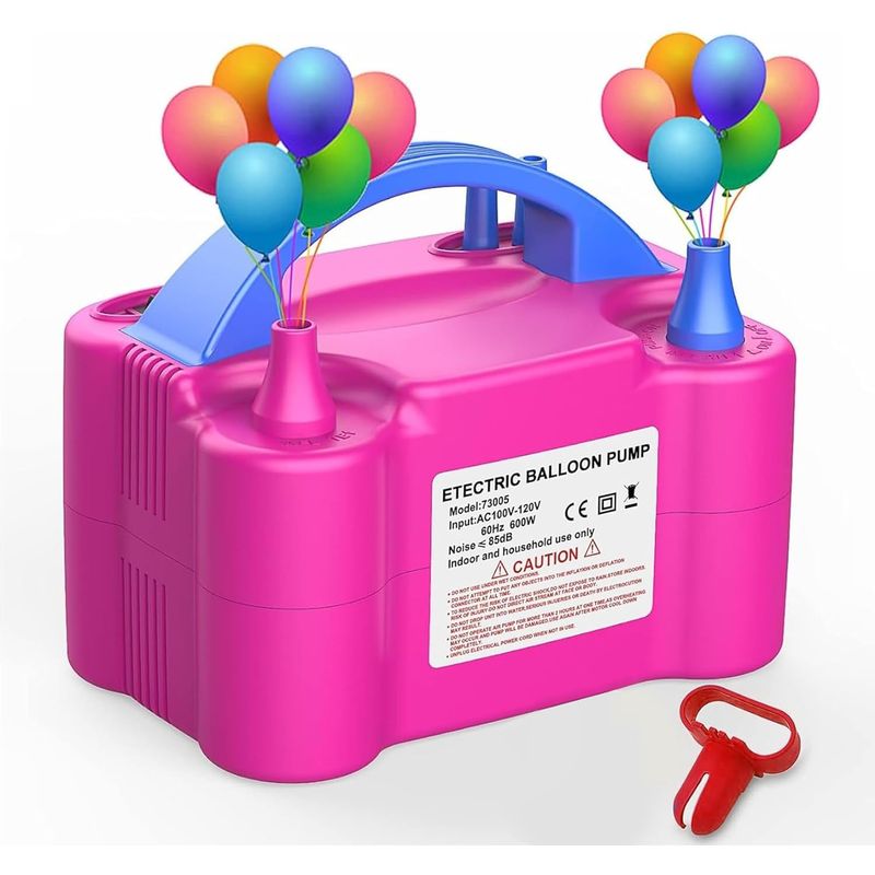 GENERICO - Inflador De Globos Electrico Portáti Doble Salida