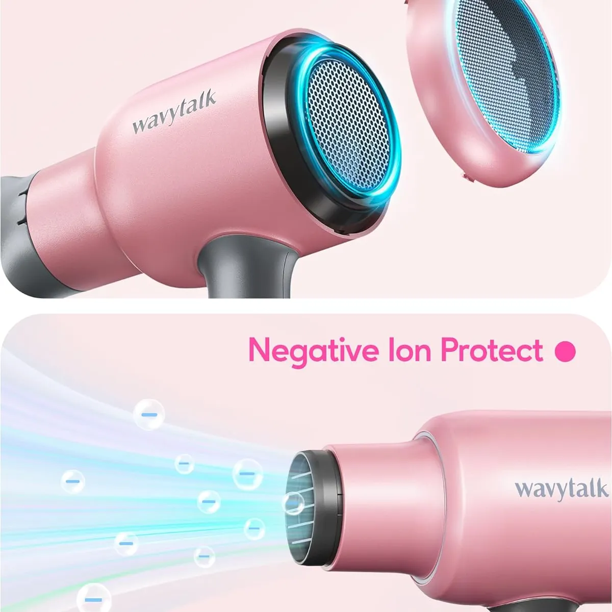 USA - Secador De Pelo Wavytalk Con Difusor Para Cabello Rizado