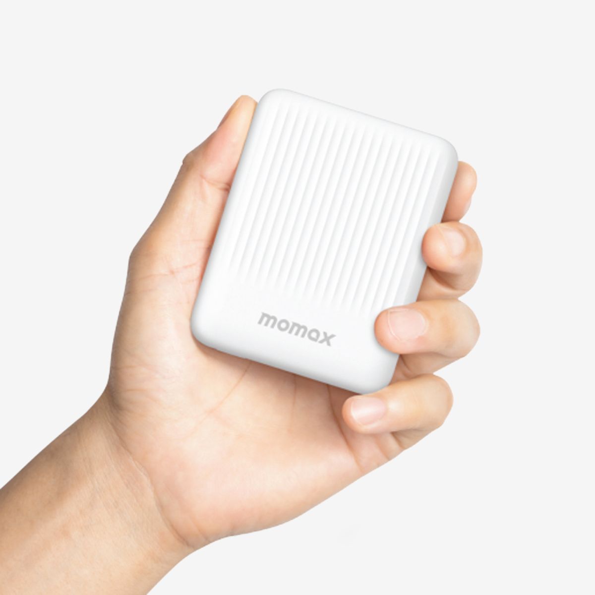 MOMAX - Batería Compacta Magnética 5000 Mah QMag Blanco