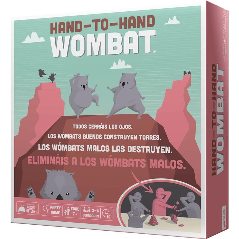 JUGANDO Y EDUCANDO - Juego De Mesa Hand To Hand Wombat Equipo Y Estrategia Adulto