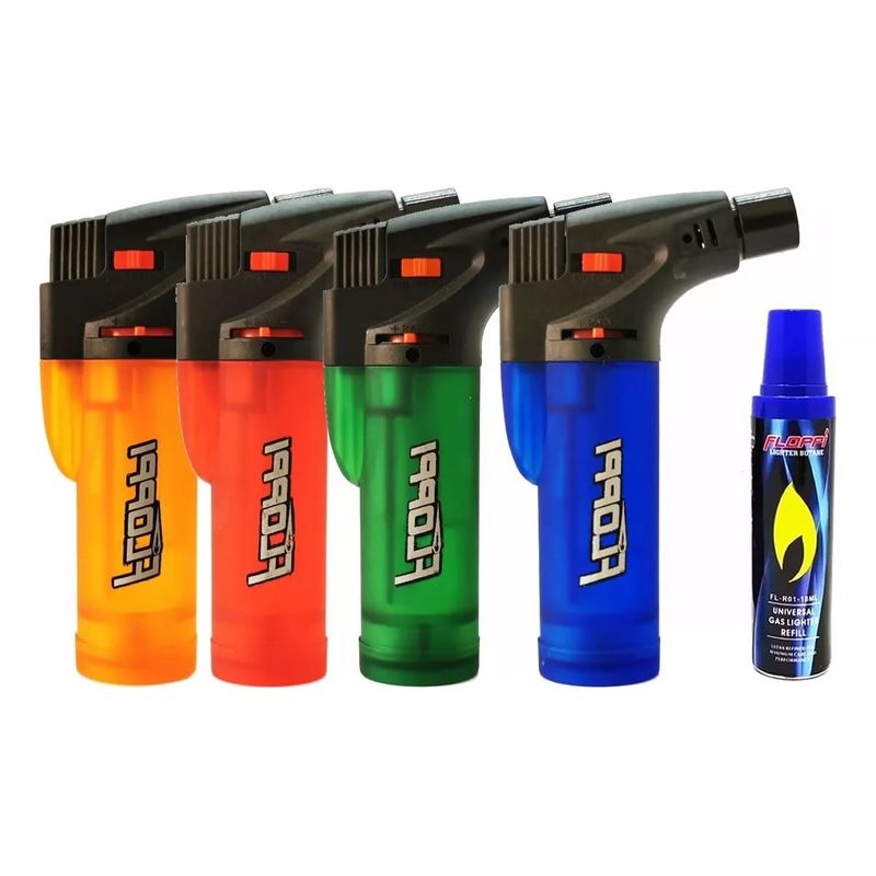 GENERICO - Soplete Flameador Encendedor Mechero + 1 Recarga Gas Butano