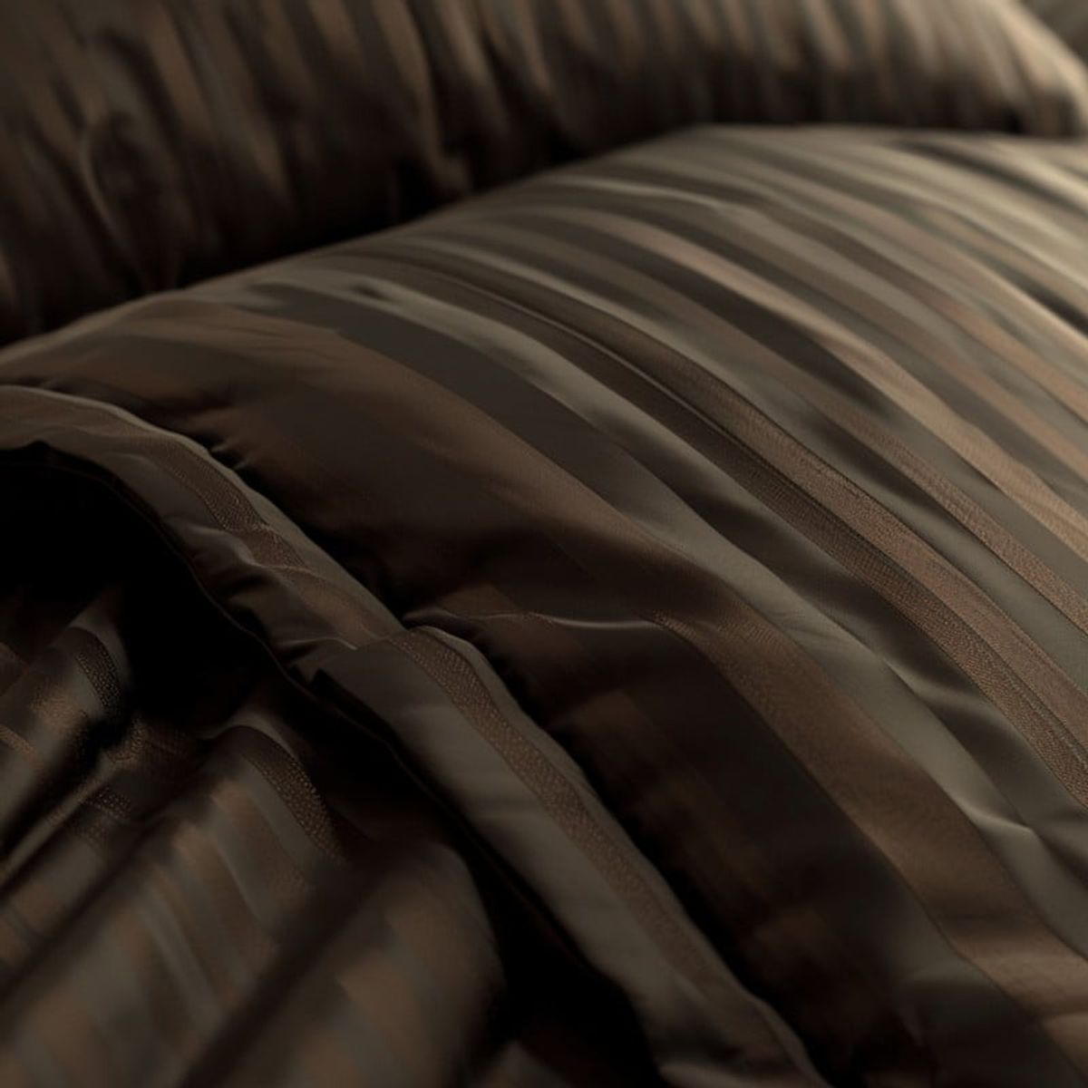 KARYTEX - Fundas Duvet A Rayas + 2 Fundas De Almohada King Cafe.