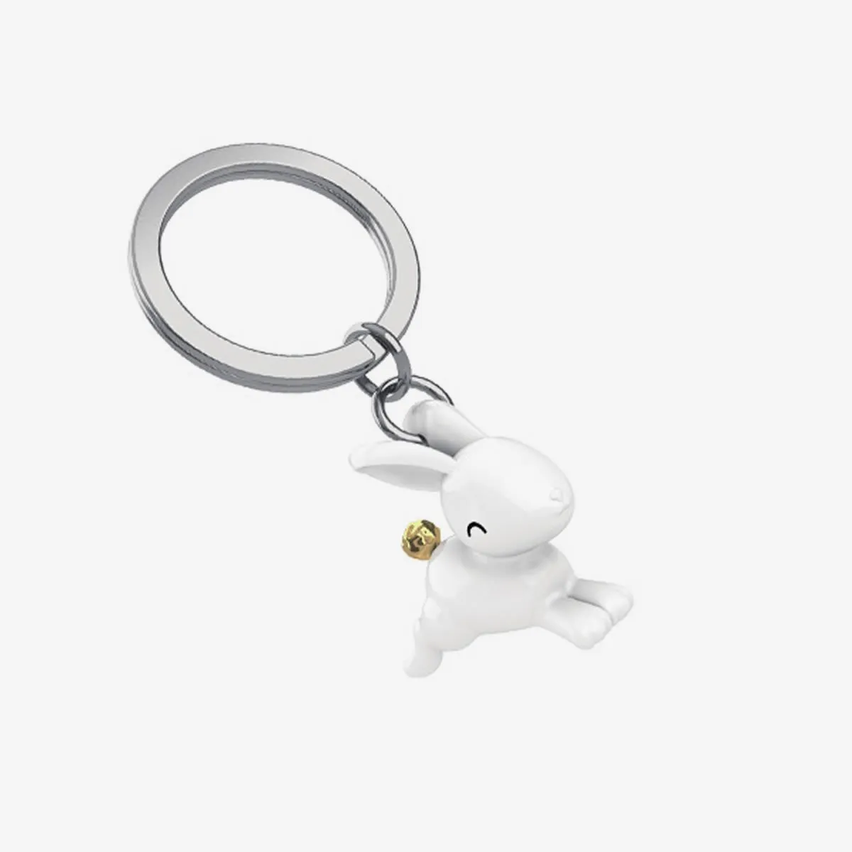 METALMORPHOSE - Llavero Con Diseño Úniico Blanco