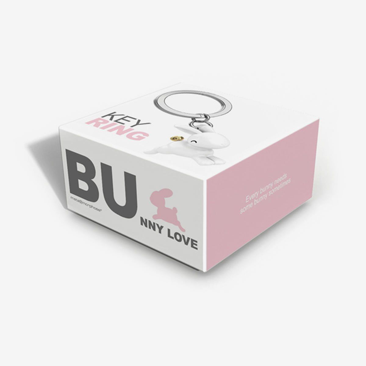 METALMORPHOSE - Llavero Con Diseño Úniico Blanco