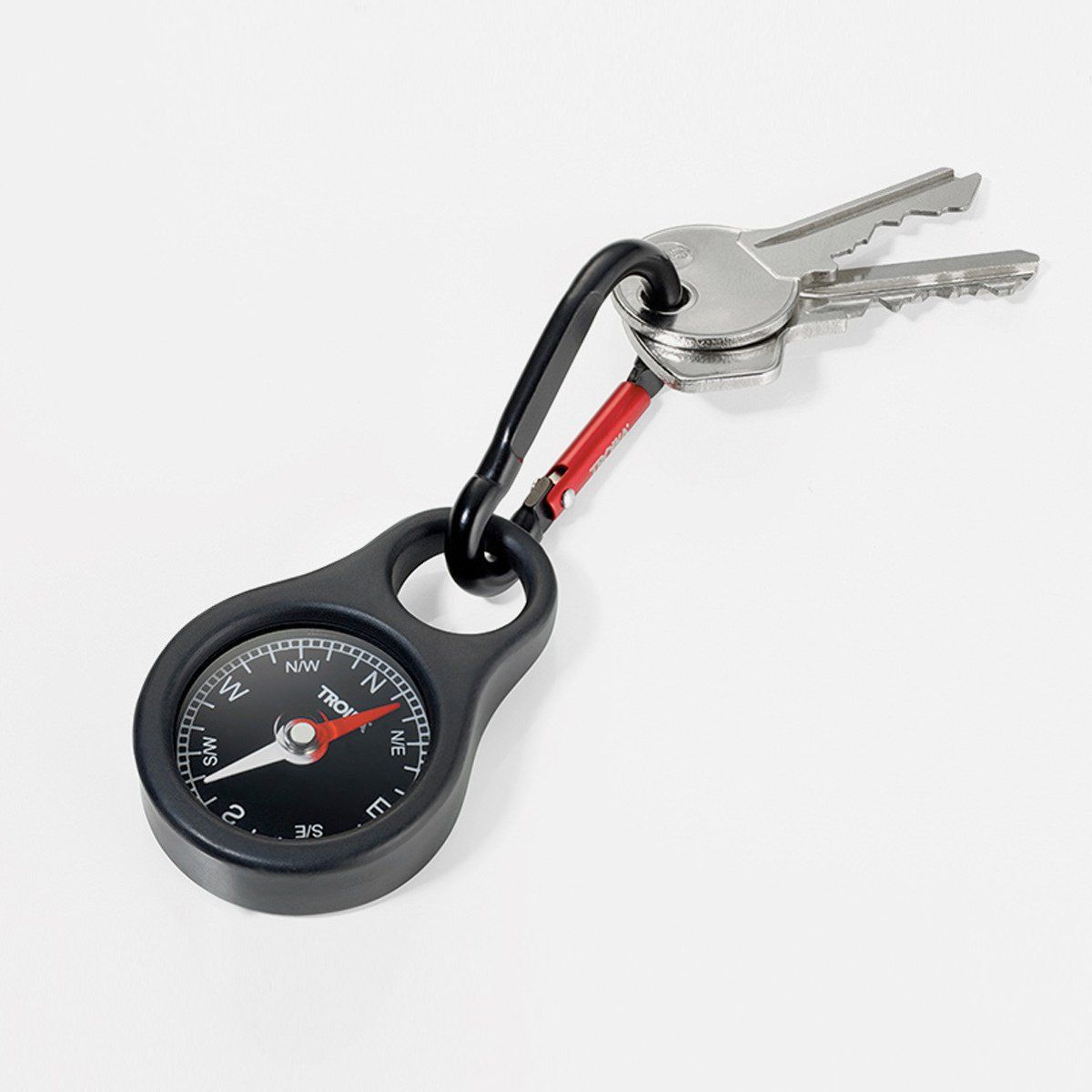 TROIKA - Llavero Con Brujula Plateado