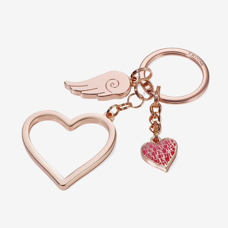 TROIKA - Llavero Love Is In The Air Oro Rosa