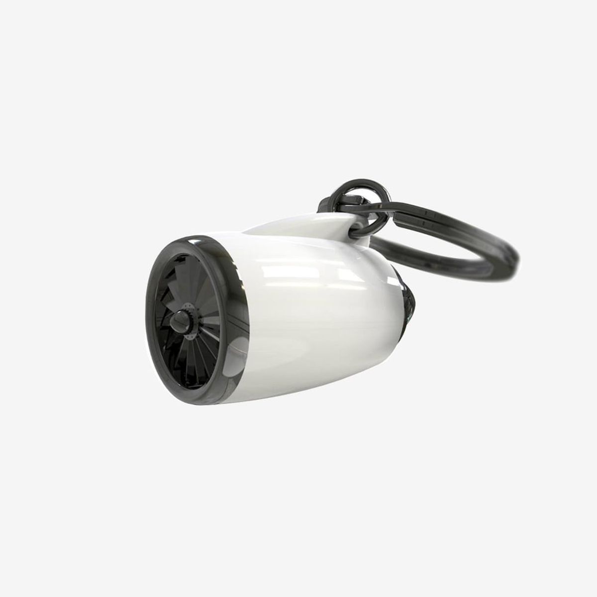 METALMORPHOSE - Llavero Con Diseño Úniico Blanco