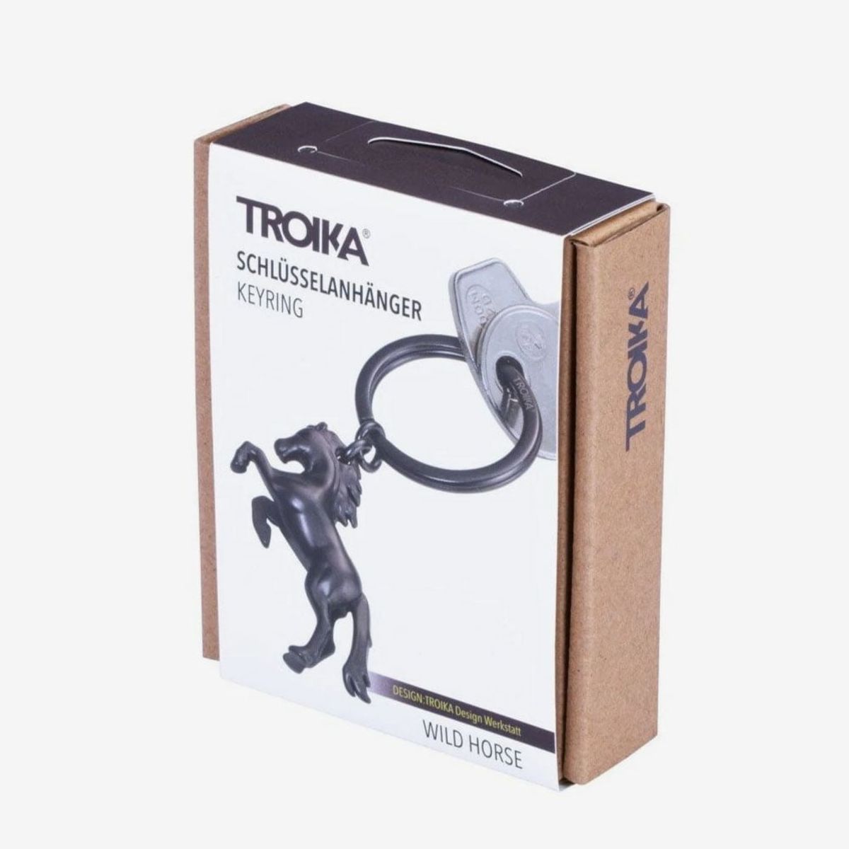 TROIKA - Llavero Caballo Silvestre Gris