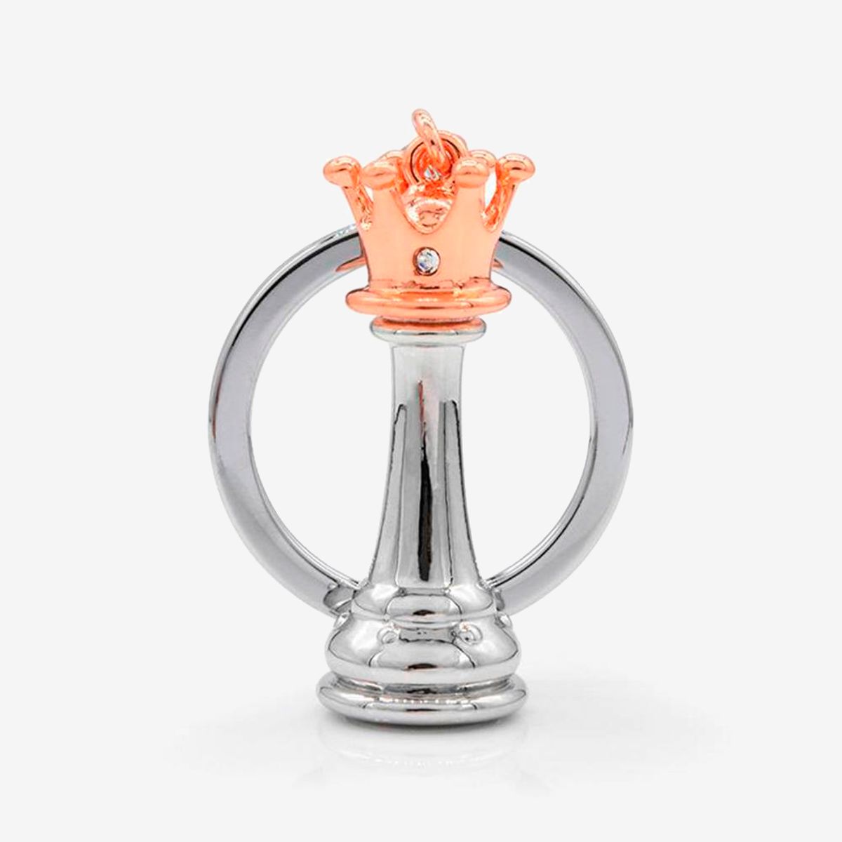 METALMORPHOSE - Llavero Con Diseño Úniico PlateadoBronce