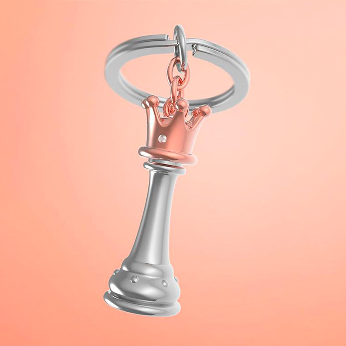 METALMORPHOSE - Llavero Con Diseño Úniico PlateadoBronce