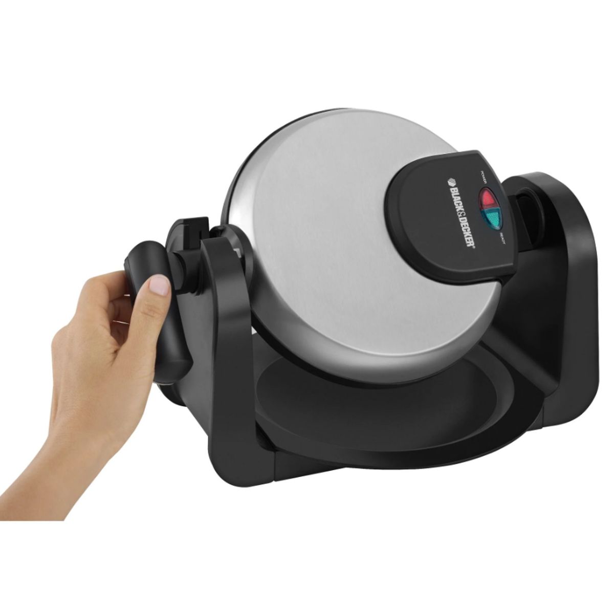 BLACK+DECKER - Waflera Giratoria Belga Acero Inoxidable Black+Decker WM1404S-LA