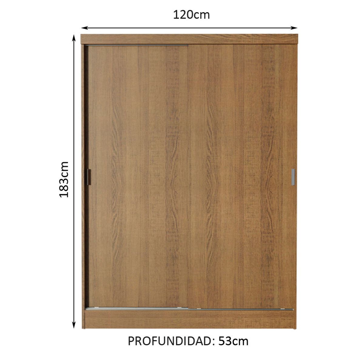 MADESA - Closet Luke 2 Puertas Corredizas 2 Cajones