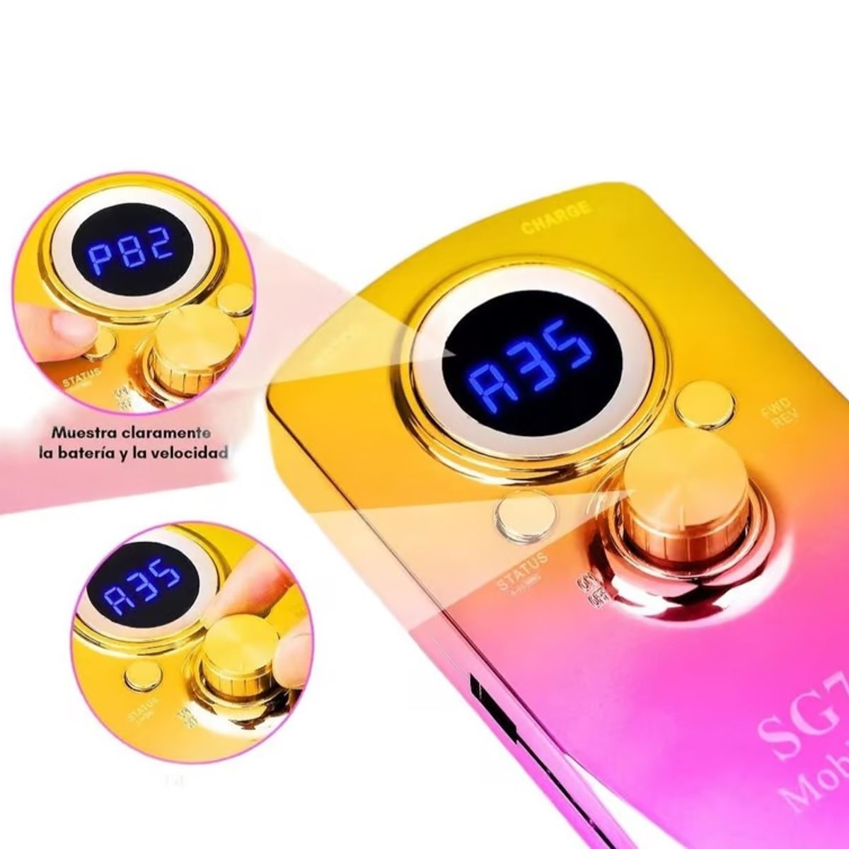 GENERICO - Drill De Uñas Eléctrico Portátil Profesional Recargable