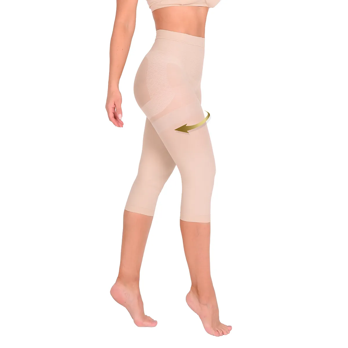 RITCHI - Panty Levanta Cola Capri Ritchi Pescador con Control Fuerte de Abdomen y Cintura