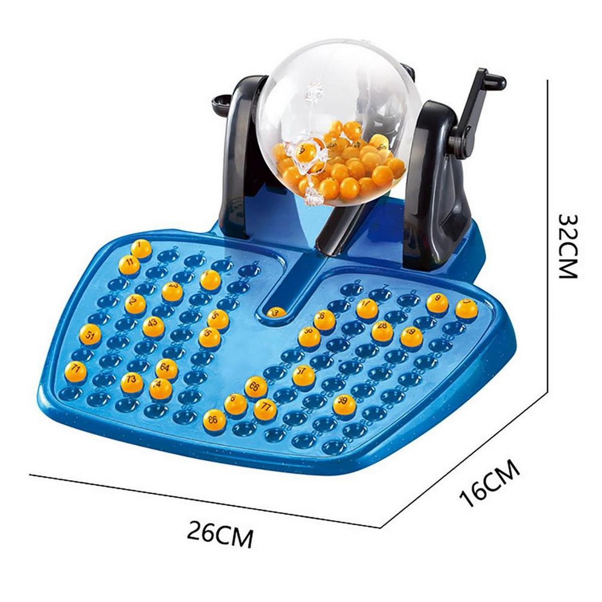 GENERICO - Bingo Lotto Juego De Mesa + Balotera+ 90 Balotas + 48 Cartas