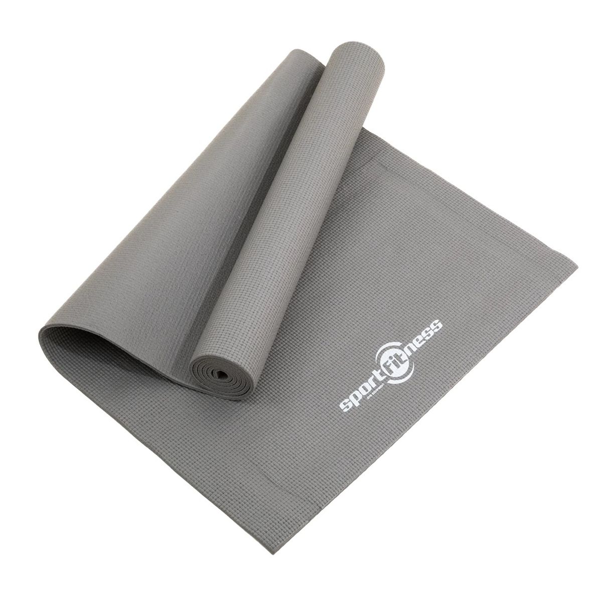 SPORT FITNESS - Colchoneta Mat Gris Yoga Pilates Sportfitness Tapete Gym