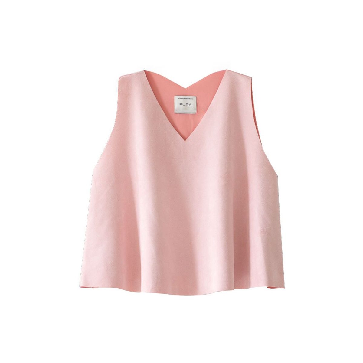 PURA - Camisa Básica Larga Durazno Pura