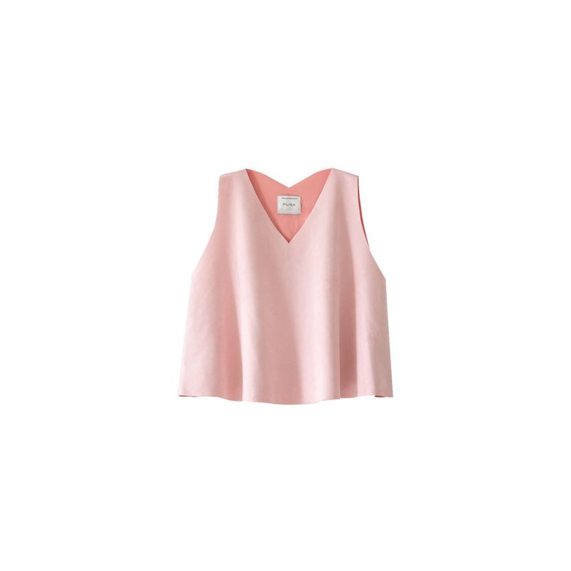 PURA - Camisa Básica Larga Durazno Pura_.