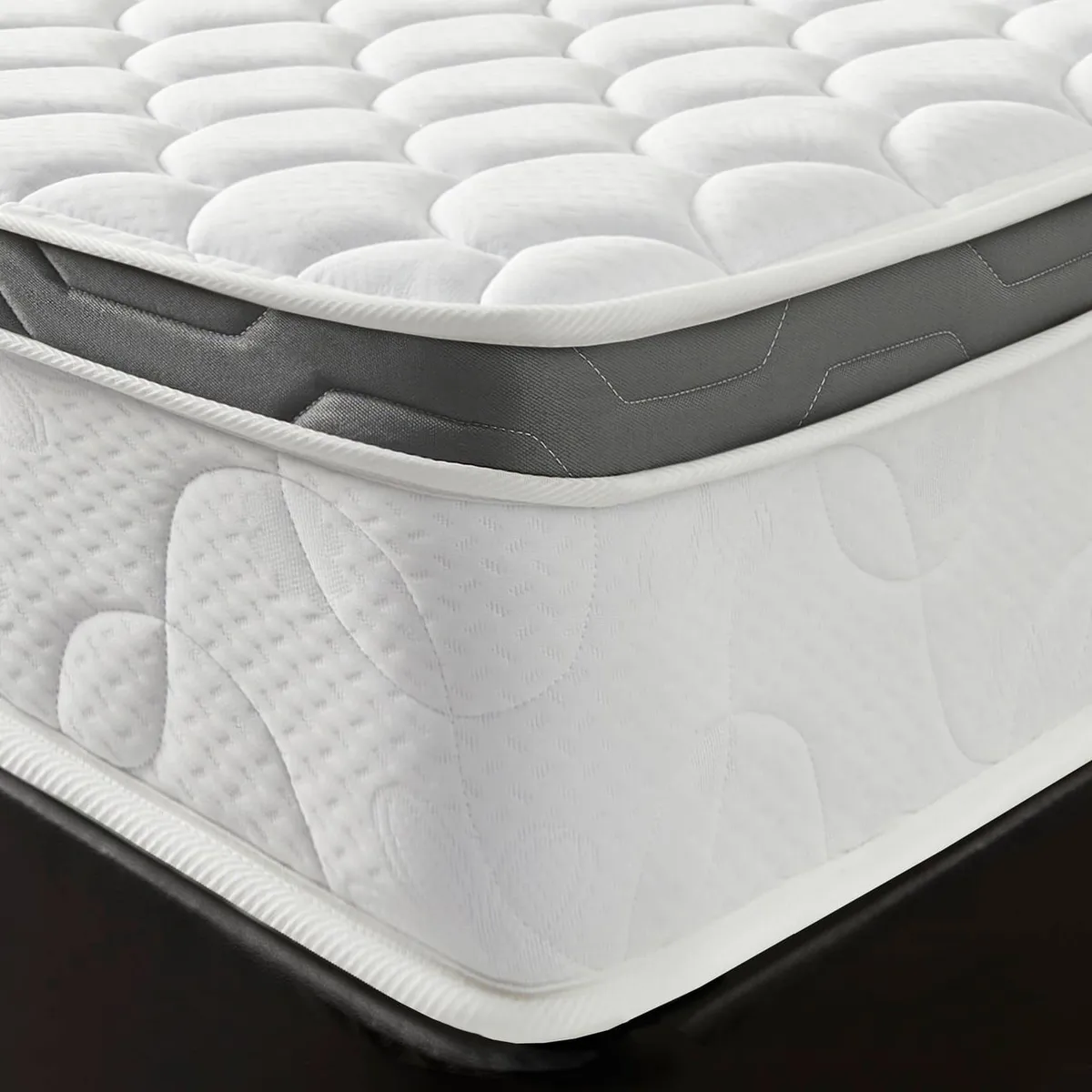 PLUMA HOME - Euro Plus  Colchon Queen Semiortopedico  160x190   Gratis Basecama DIV