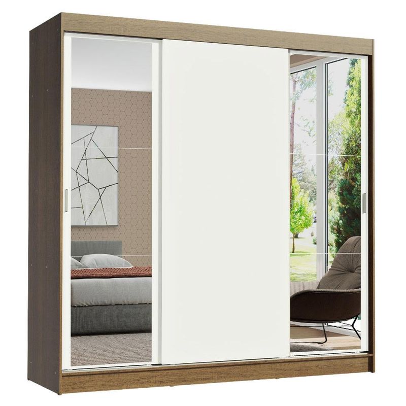 MADESA - Closet Reno 3 Puertas Corredizas 2 Espejos