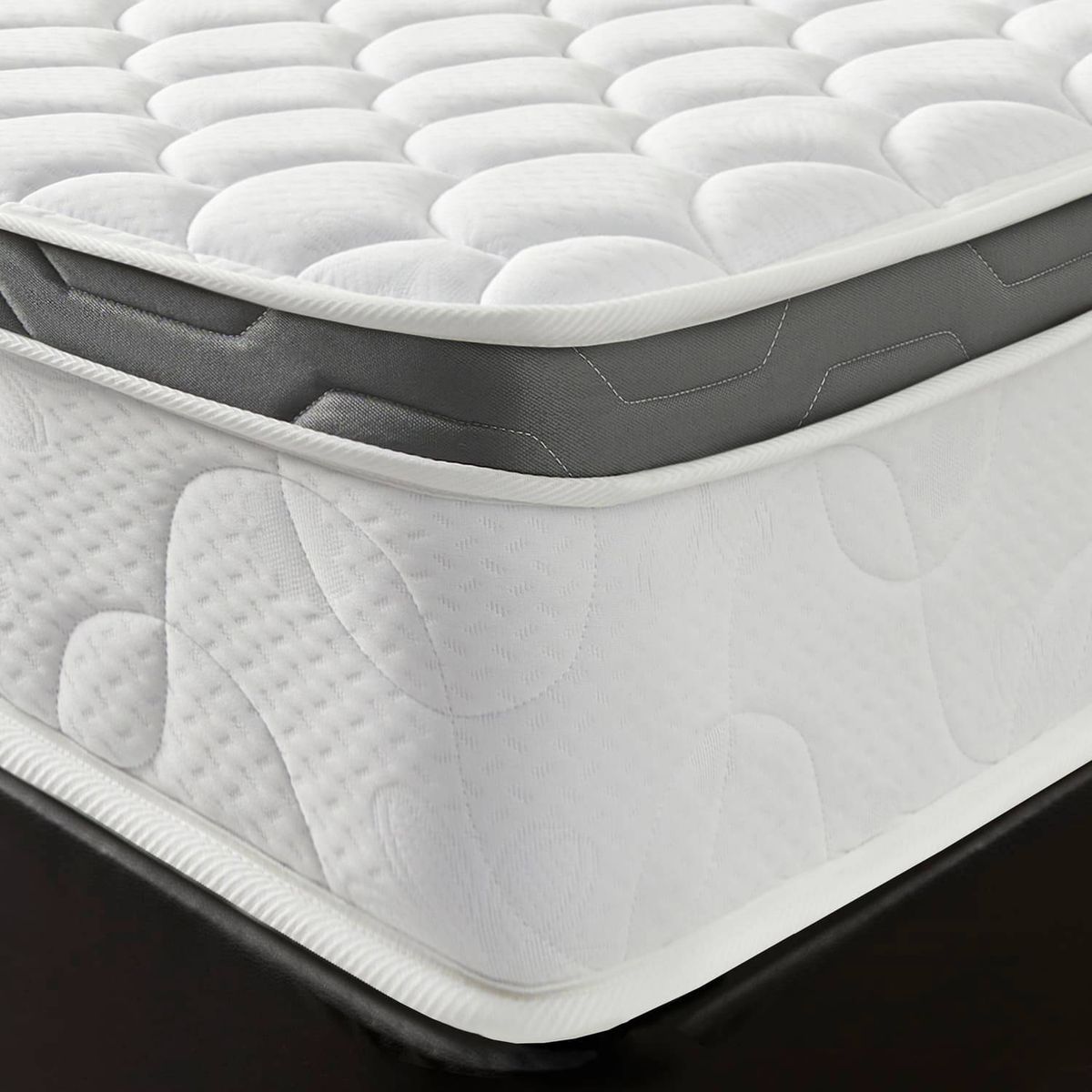 PLUMA HOME - Euro Plus  Colchon Semiortopedico  SEMI120x190   Gratis Basecama.