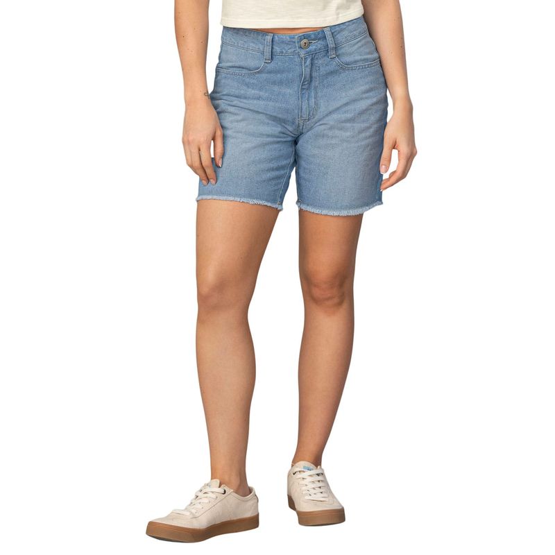 LEONISA - Leonisa Bermuda de denim con bolsillos funcionales