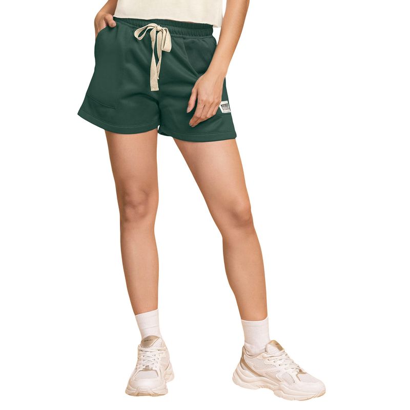 LEONISA - Leonisa Bermuda corta con elástico para anudar en cintura