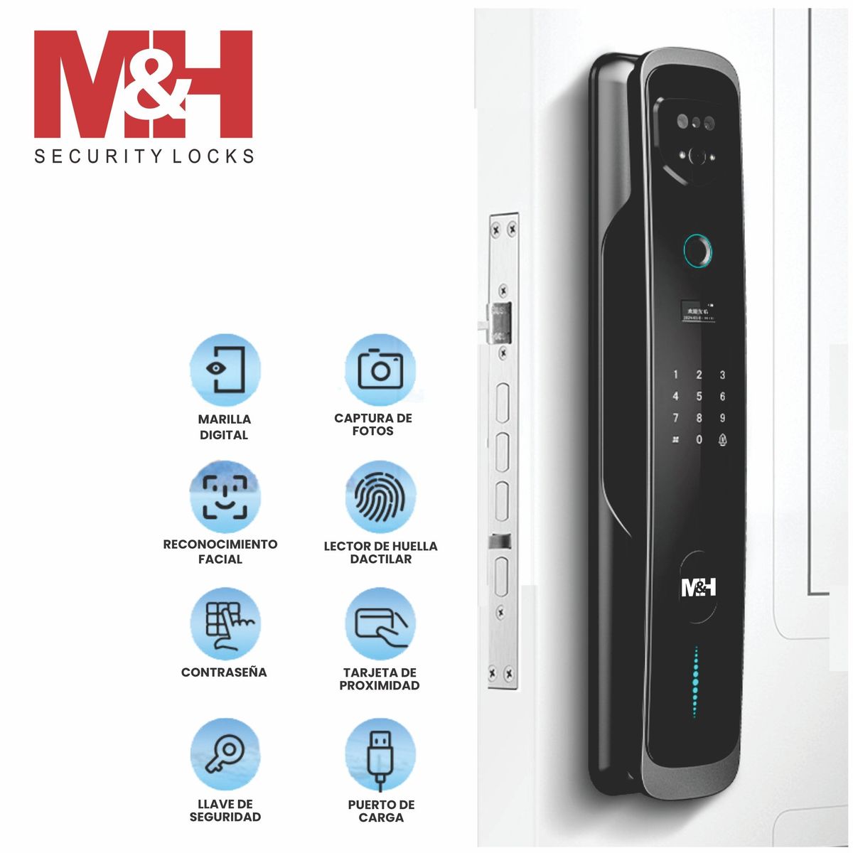M&H SECURITY LOCKS - cerradura digital de reconocimiento facial