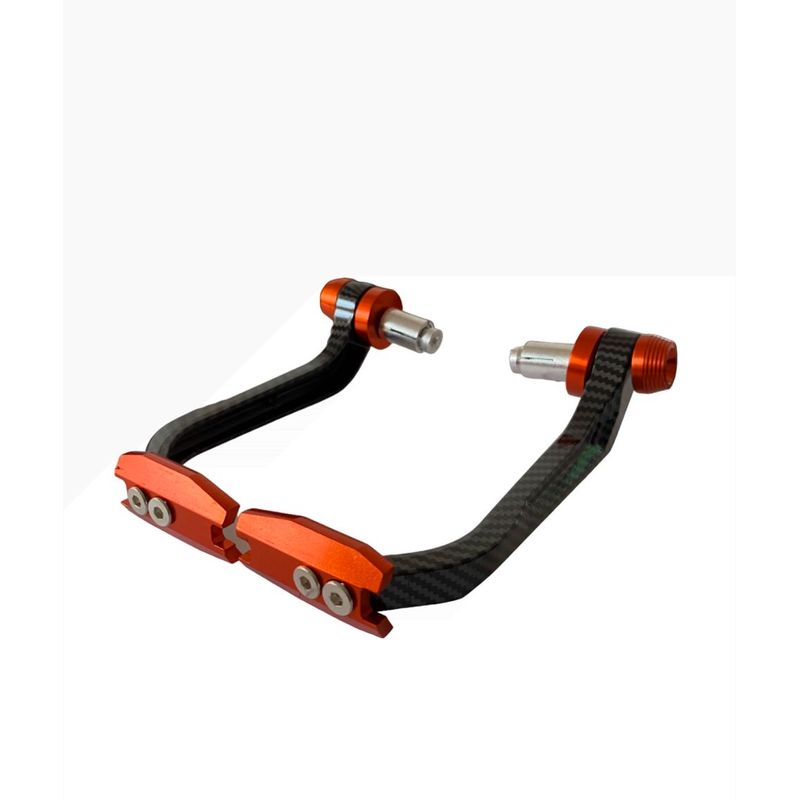 GENERICO - Protector De Levas Universal Hand Saver Moto Naranja