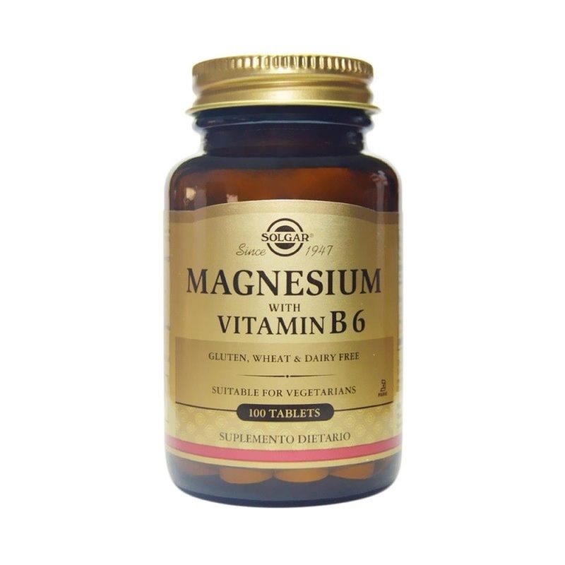 SOLGAR - Magnesium con Vitamina B6 x 100 Tab - Solgar