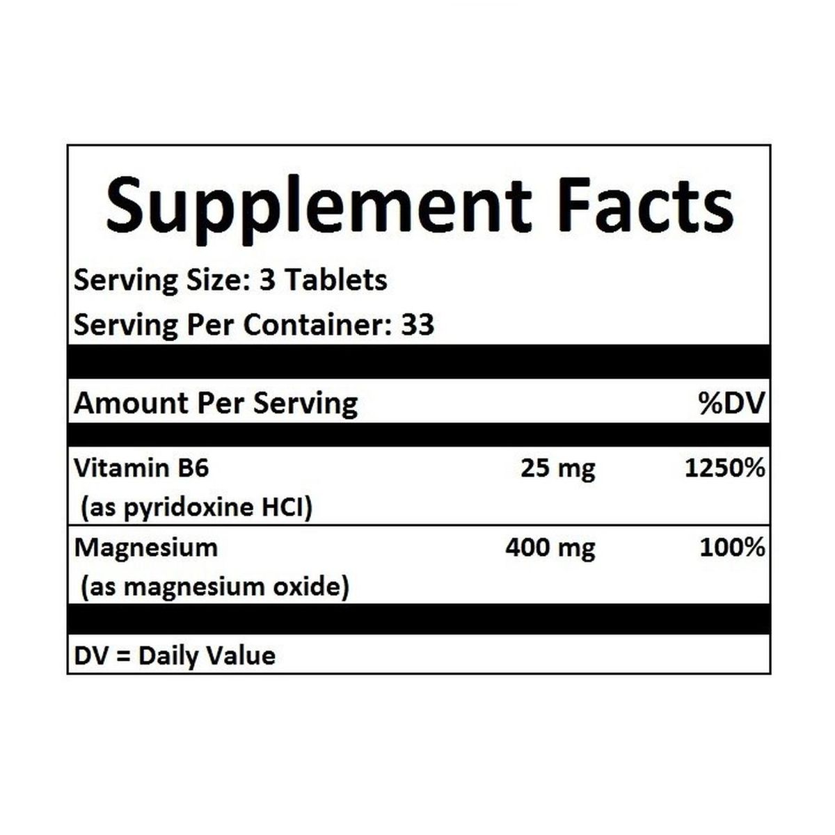 SOLGAR - Magnesium con Vitamina B6 x 100 Tab - Solgar